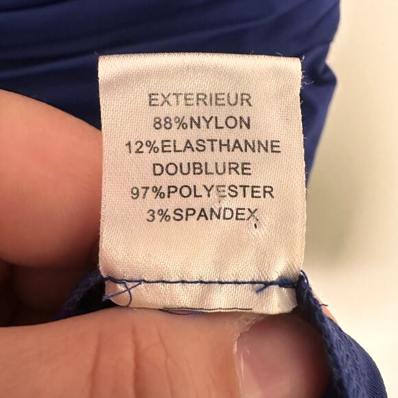 Diane Von Furstenberg Blue Jamila Ruched Dress Womens Size 0 Cap Sleeve DVF - Picture 16 of 16